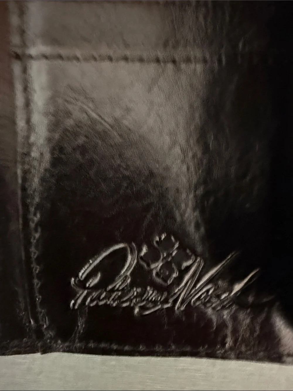 N/A patchwork leather